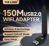 USB WiFi адаптер 2,4 ГГц для комп'ютера, Lap, Новий