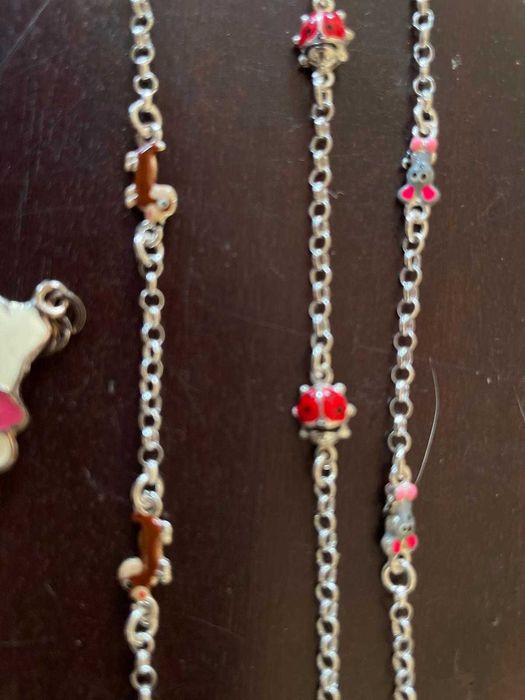 Pulseiras em prata de lei, novas