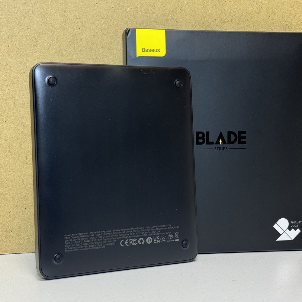 Новий повербанк Baseus Blade 100W 20000mAh