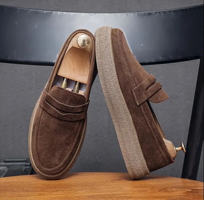 Лофери коричневі чоловічі 40 розмір (25,5см), нові | гарантія 60днів