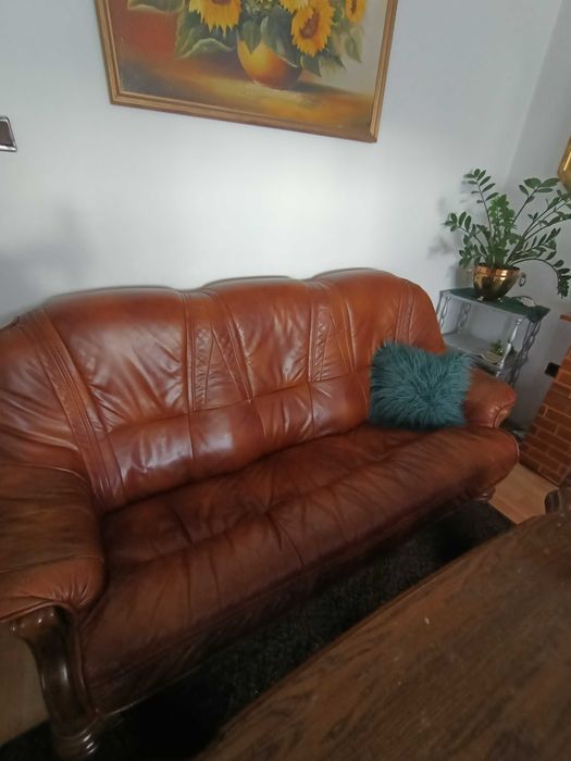 Sofa wersalka tapczan skórzana