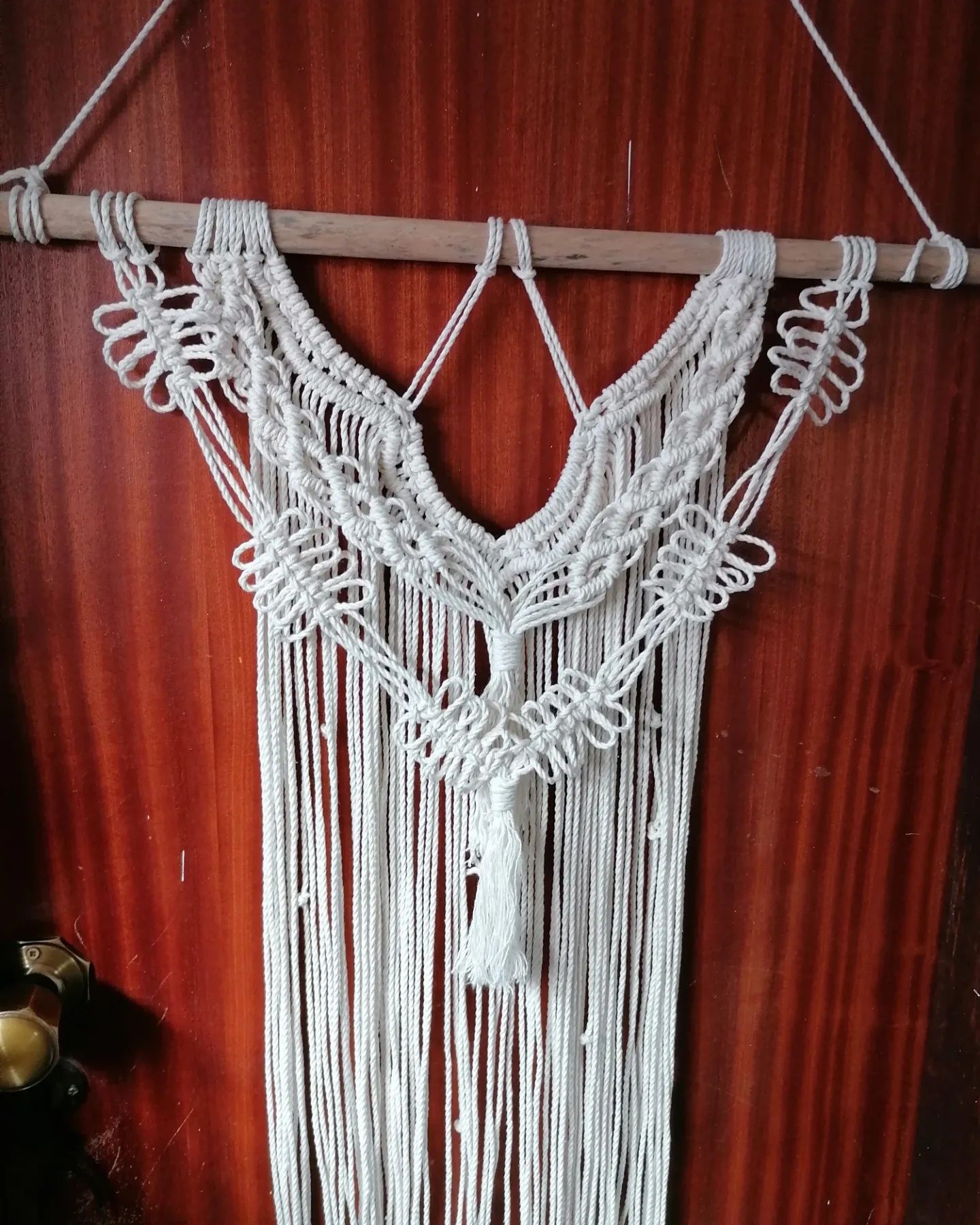 Painéis decorativos em Macramé