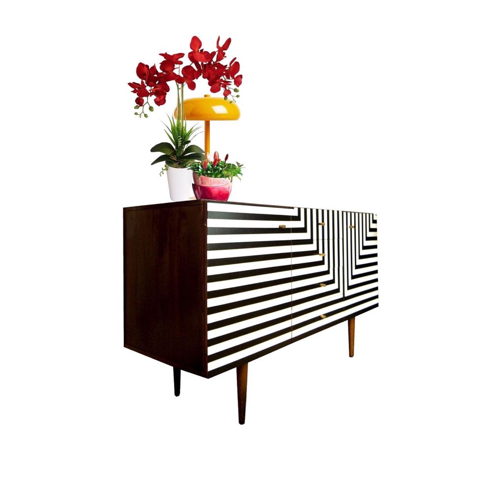 Transport gratis Sideboard komoda szafka vintage midcentury prl