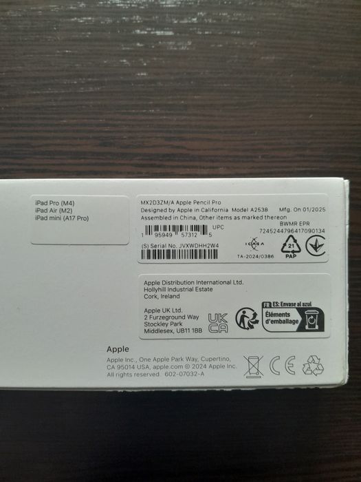 Стилус Apple Pencil Pro (MX2D3)