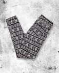 Spodnie skinny legginsy z napisami Avant Garde Alternative Emo SWAG