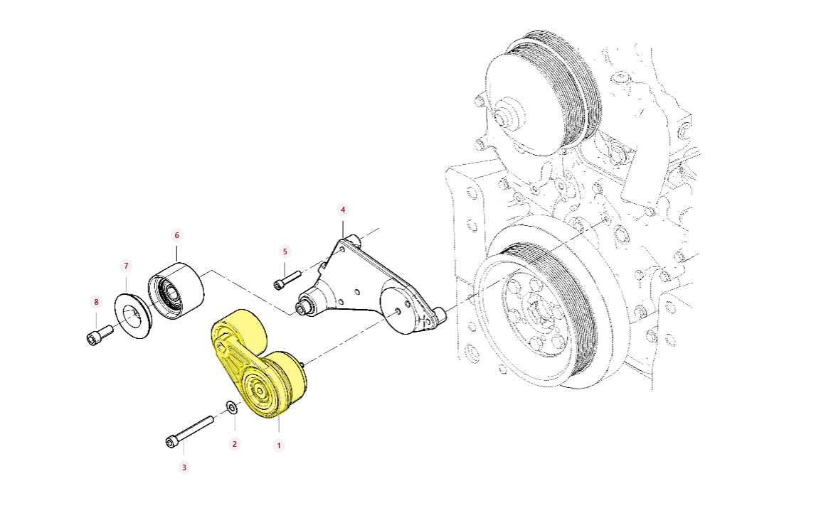 Napinacz paska Fendt Laverda Massey Ferguson V83708.6281 ORYGINAŁ AGCO