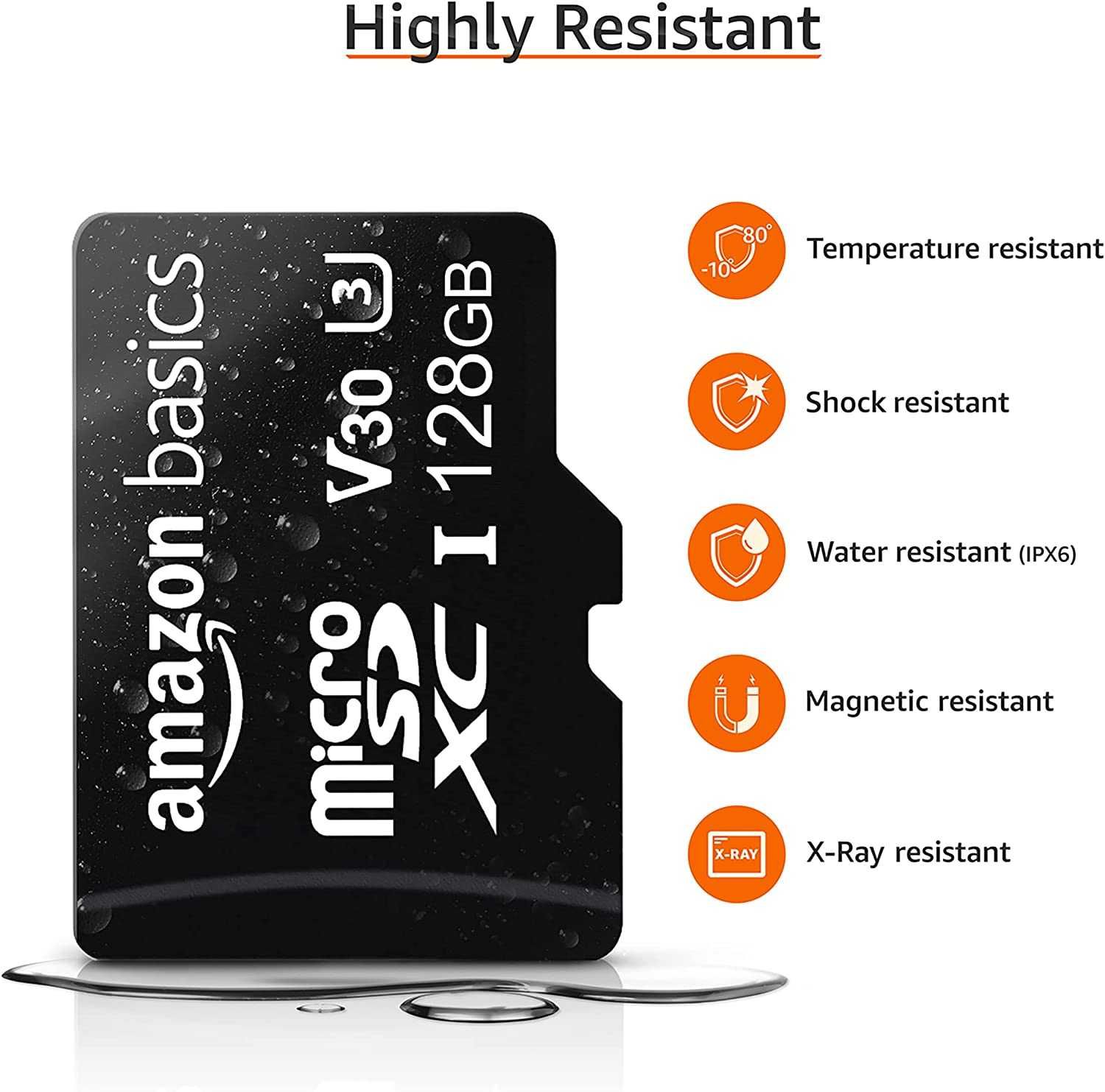 Amazon basics karta pamięci 128GB microSD adapter