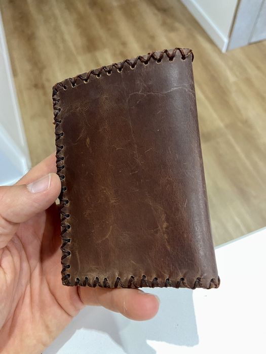 Carteira Homem pele cabedal vintage