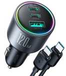 Ładowarka samochodowa Joyroom JR-CCN07/120W 2xUSB-C USB-A + kabel USB-