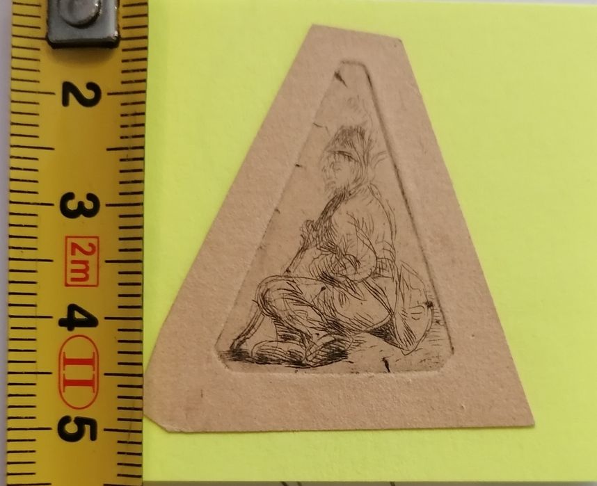 Jan Piotr Norblin - mężczyzna siedzący na ziemi