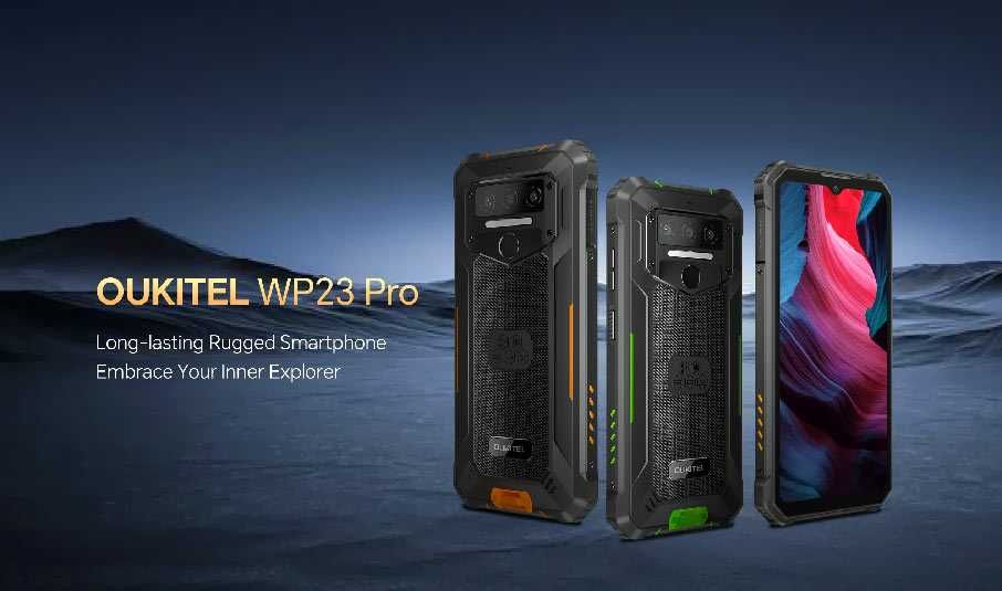 Мощный Смартфон Oukitel WP23 Pro (8+128Gb, АКБ 10600 мАч) Black