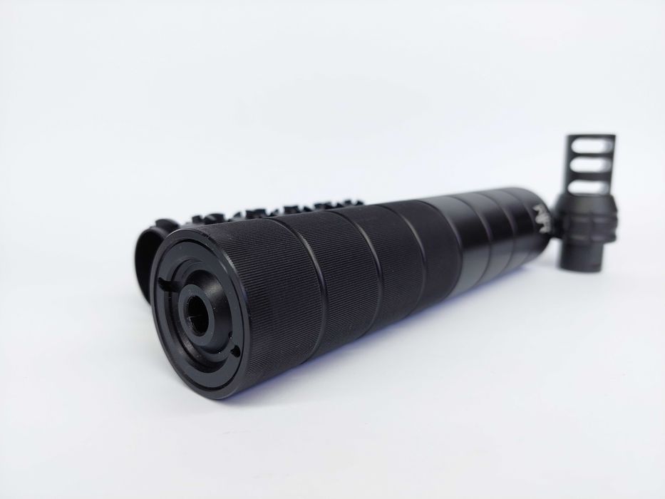 Комплект саундмодератор / ПБС / глушник AR-15 кал .223 Rem з ДГК (ДТК)