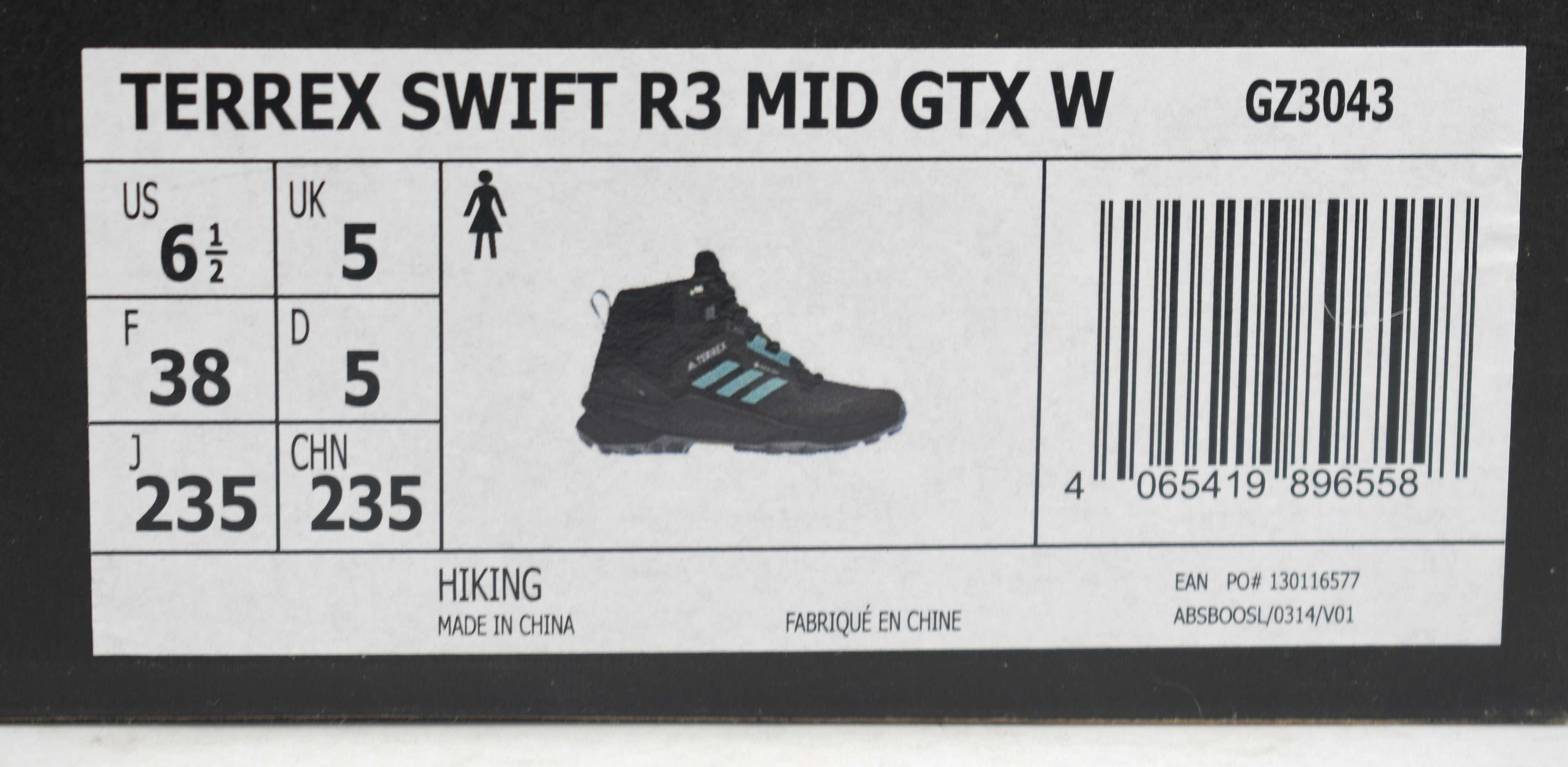 Adidas Terrex Swift R3 Mid GORE-TEX Hiking gz3043 roz. 38