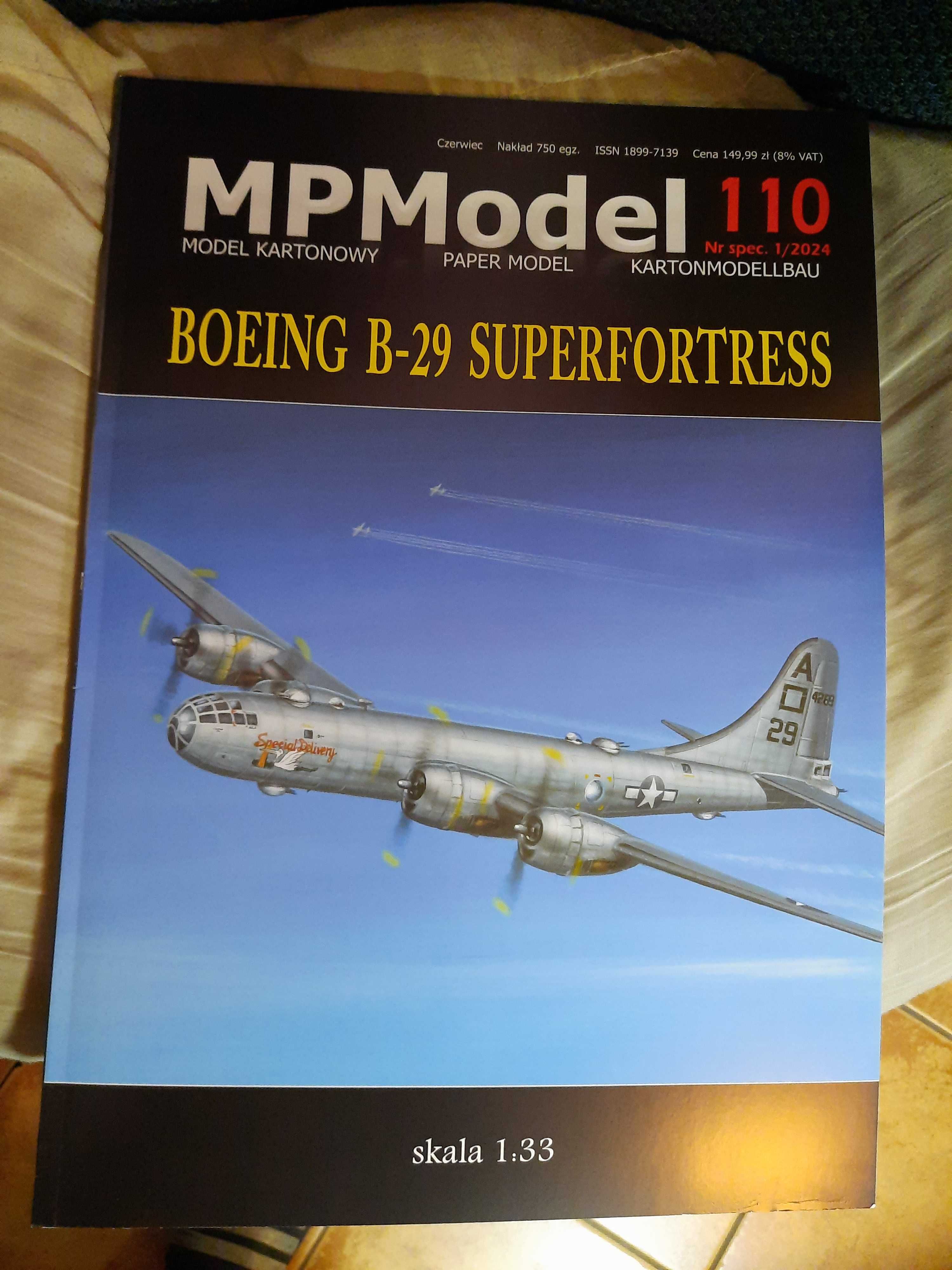Model kartonowy - MPModel B-29 SuperFortress