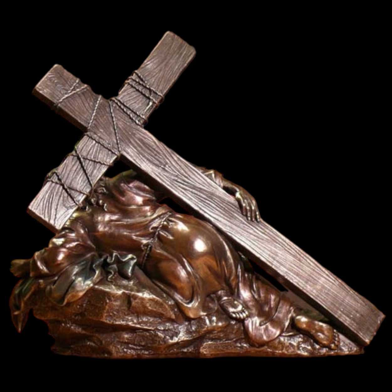 rzeźba - JEZUS niosący KRZYŻ VERONESE (WU75434A4)