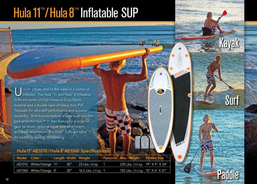 Доска SUP Advanced Elements Hula 11 AE1010 (США)