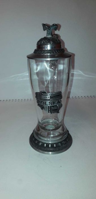 Polska 3 kufel szklany