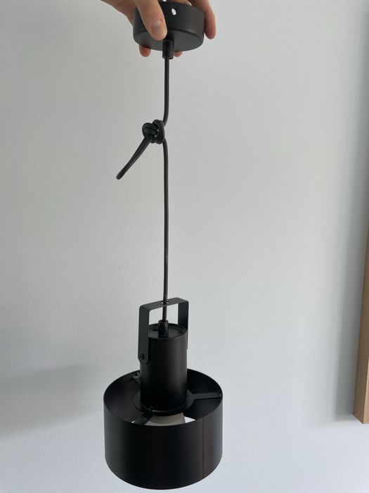Lampa wisząca czarna loft do jadalni salonu