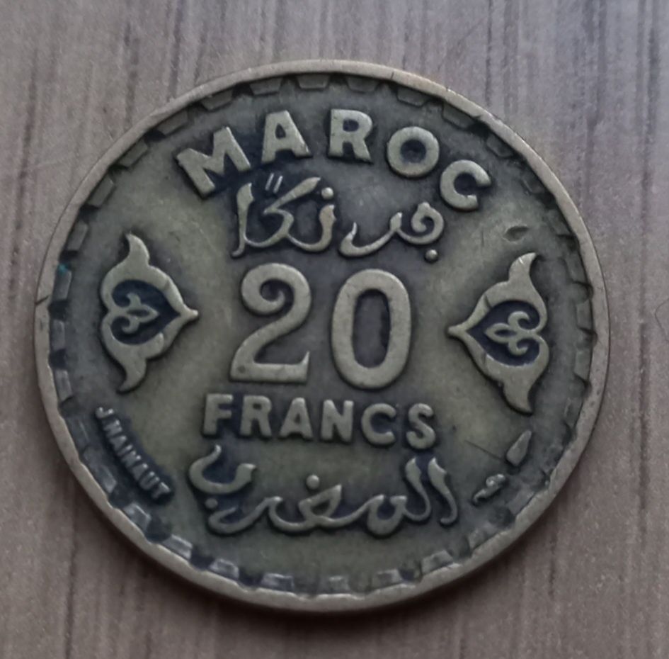 20 franków 1952 r. Maroko