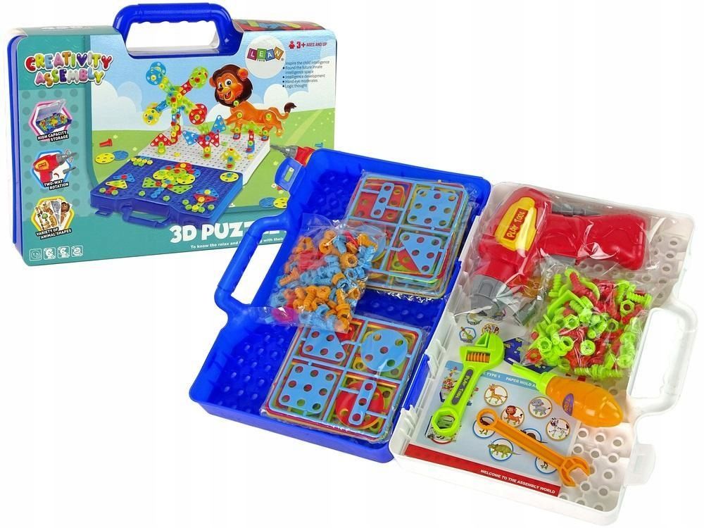 Puzzle 3d Wkrętarka W Teczce, Leantoys