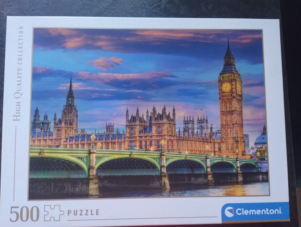 Sprzedam puzzle Clementoni 500 London Parliament