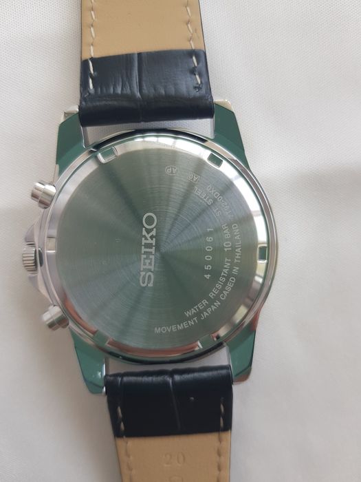 Seiko оригінальний  годинник  кварцовий армійський хронограф
