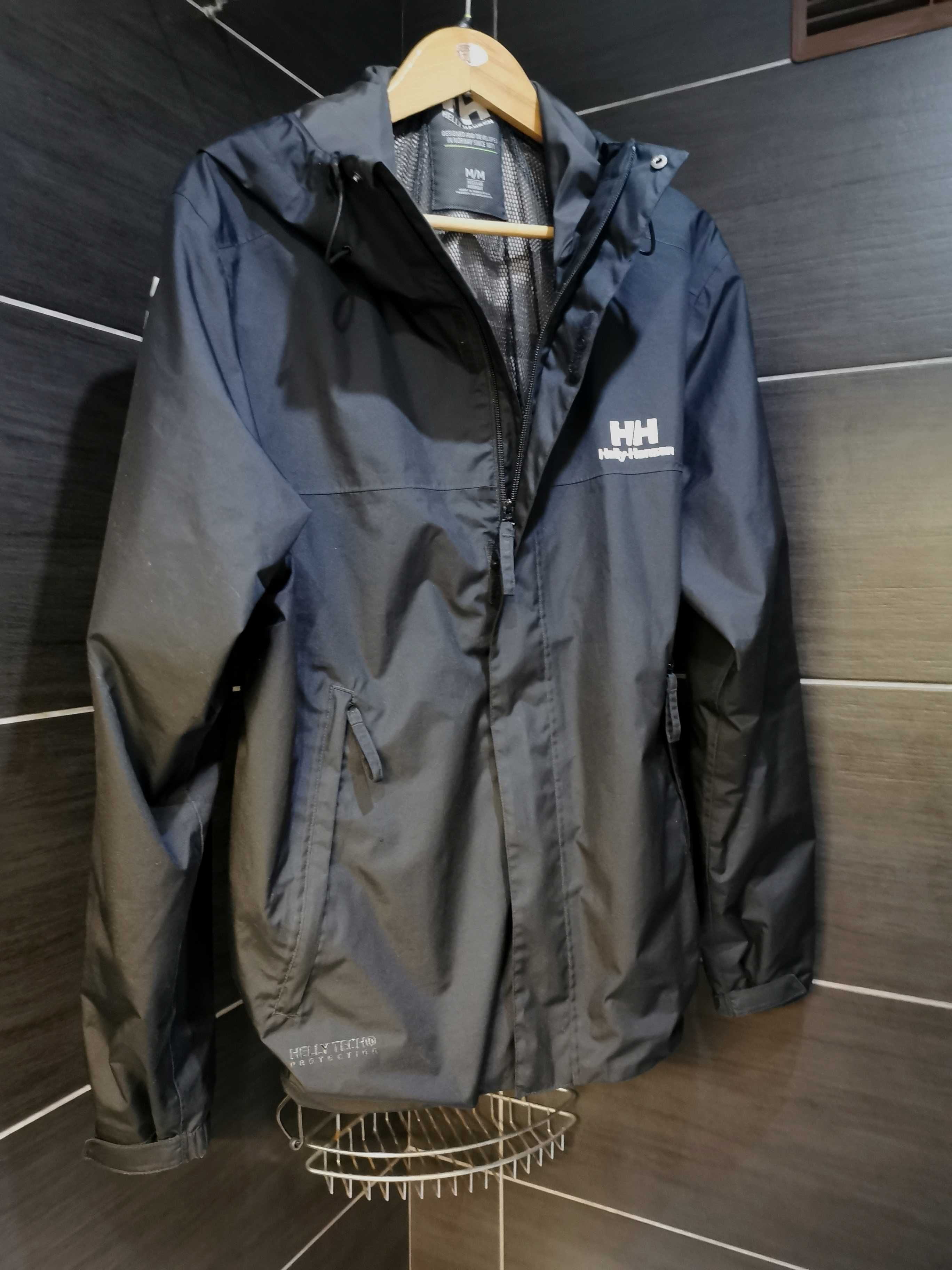 Czarna męska kurtka przeciwdeszczowa Helly Hansen Ervik Jacket rozm. M