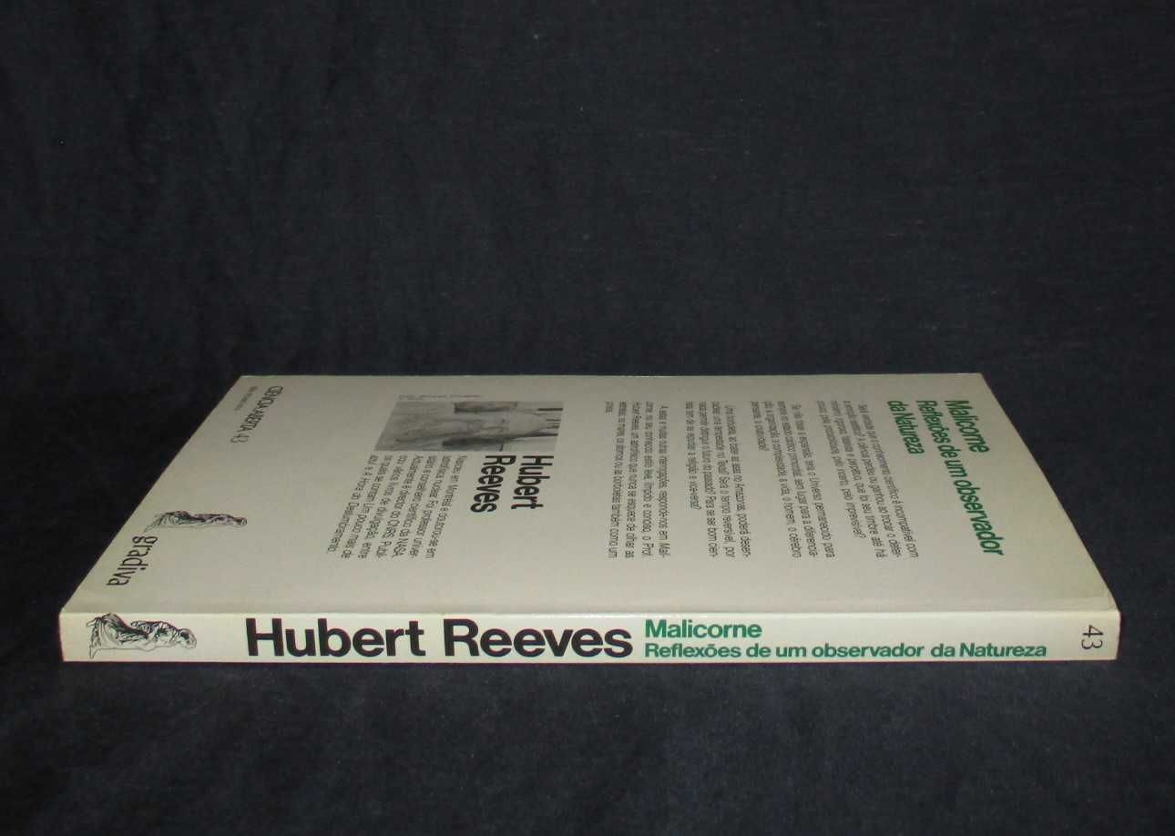 Livro Malicorne Reflexões de um observador da natureza Hubert Reeves