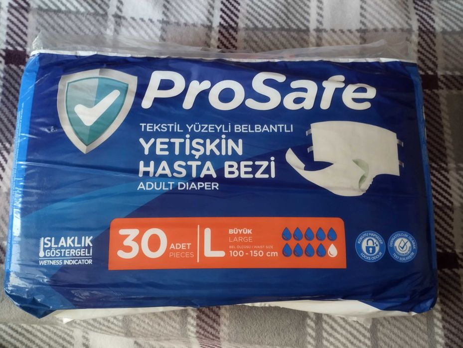 Pieluchy MAJTKI   L, 100-150 cm, 30 szt  pieluchomajtki dla doroslych