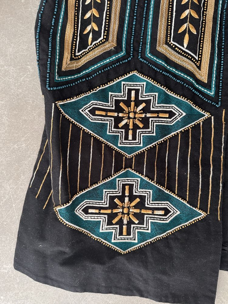 Marynarka z koralikami czarna rozmiar 38 H&M