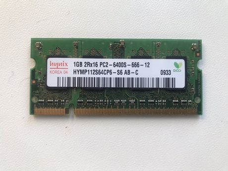 Оперативная память для ноутбука 1GB DDR2 hynix PC2-6400S