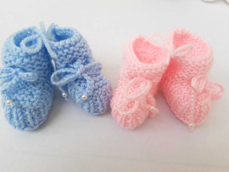 Botinhas de tricô/malha para bebé