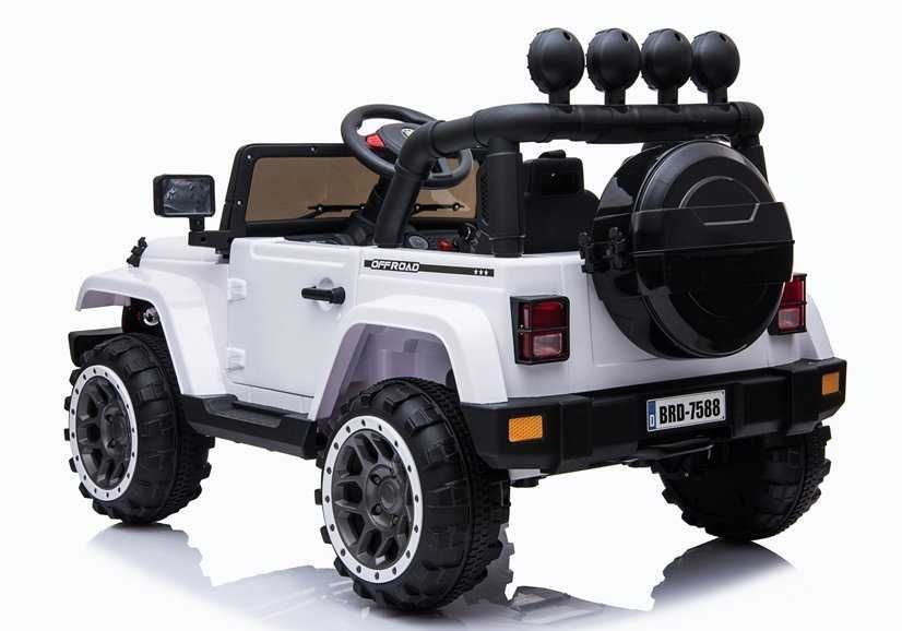 Auto na akumulator Jeep Samochód dla dzieci Pilot Gumowe koła