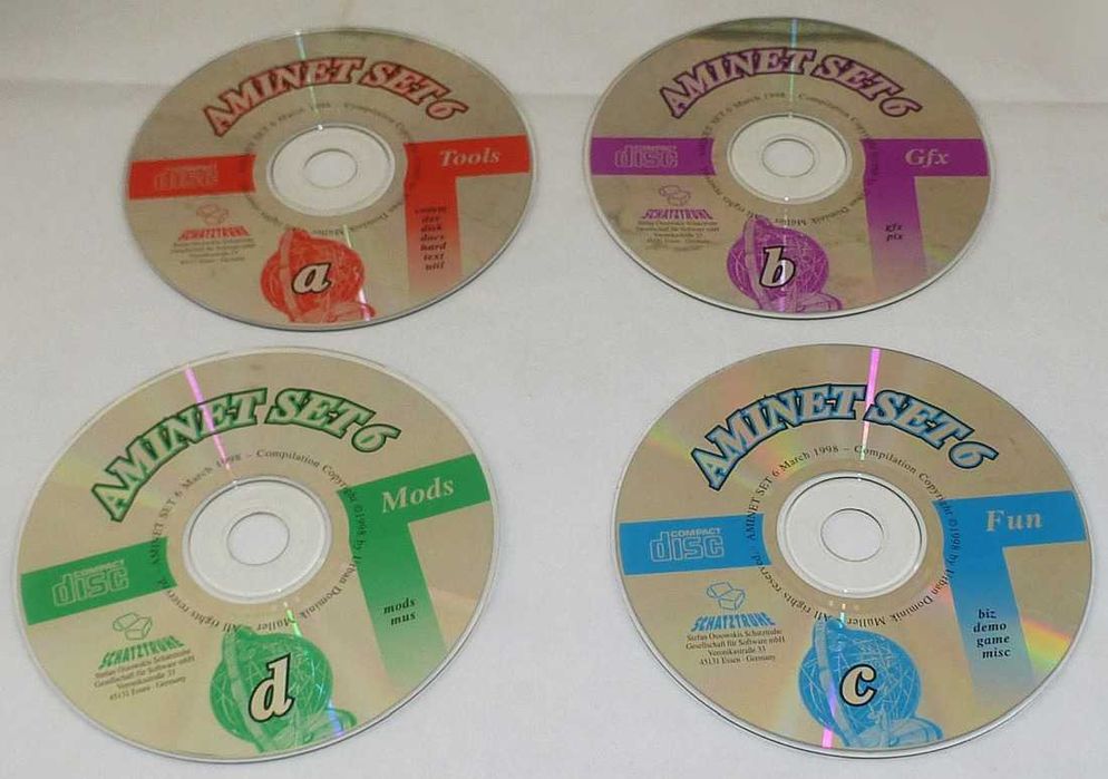 AMINET SET 6 zestaw oprogramowania Amiga 4CD 1998r płyty stan idealny