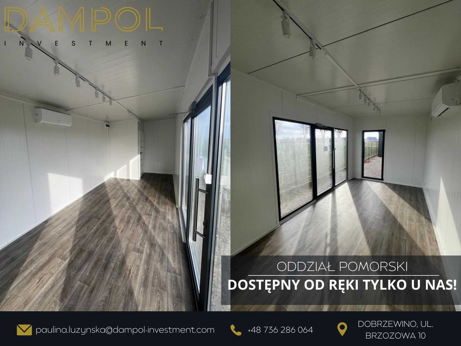 Nowoczesny Domek całoroczny 7X3/21m2/biuro/sklep/mobilny/letniskowy