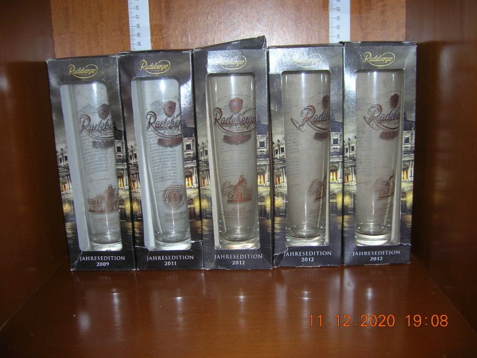Radeberger - mini kolekcja szklanek i kufli