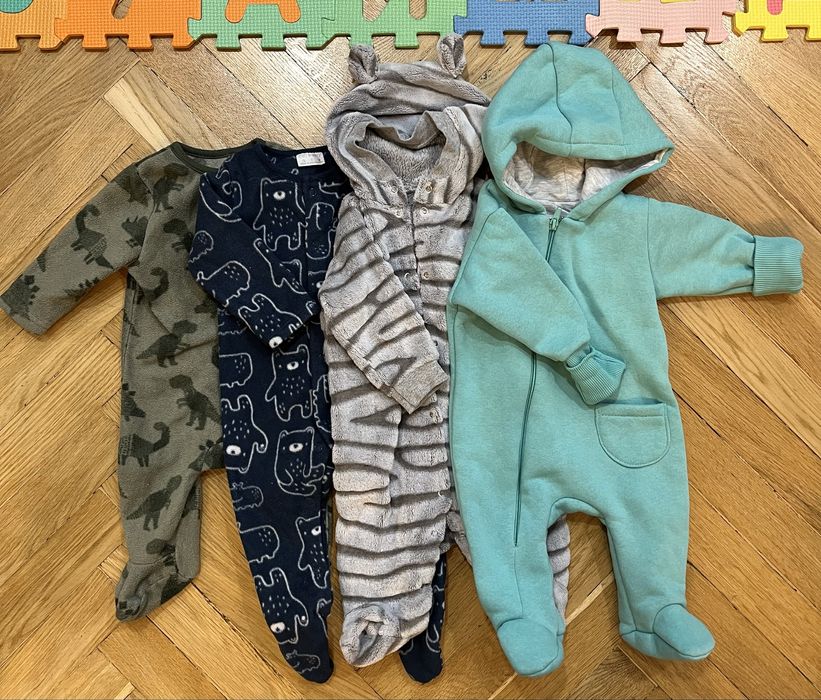 Теплі чоловічки на хлопчика 0-3 місяці