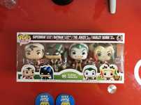 Funko Pop Pack Natal Batman, Superman, Joker, Harley Quinn