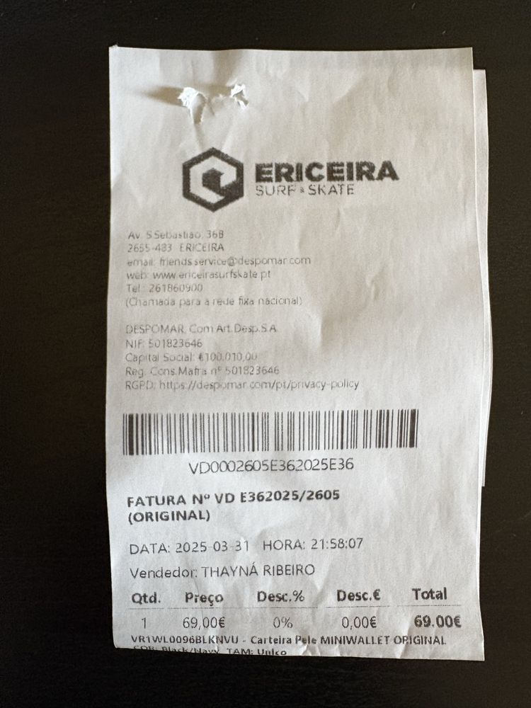 Carteira secrid original