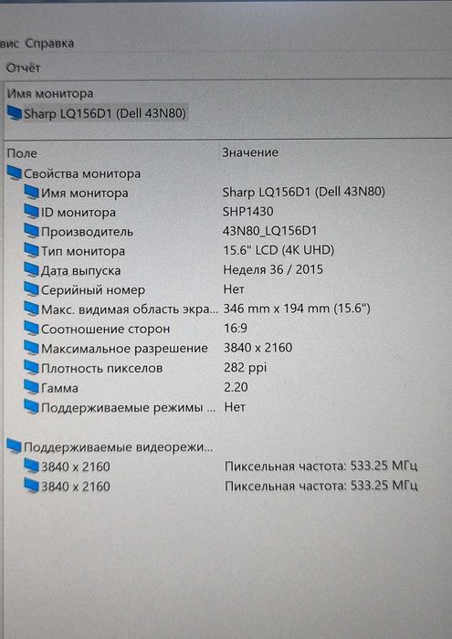 Ноутбук 4K IPS Dell Precision 7520 Core i7/16Gb/SSD/Radeon Pro WX