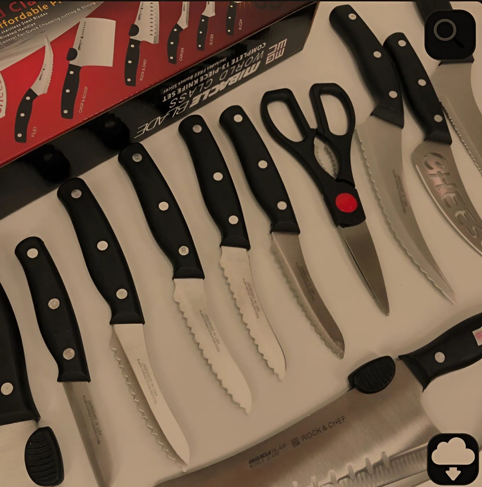 Набір кухонних ножів Contour Pro Knives 13 предметів, Набір кухонного