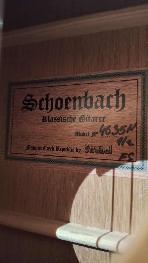 Gitara klasyczna - Strunal Schoenbach 1/2 - nowa + pokrowiec i stroik