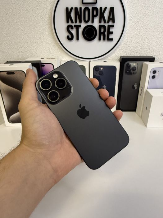 iPhone 15 Pro 128/256 Gb Black фіз сім + есім Гарантія Обмін 6474