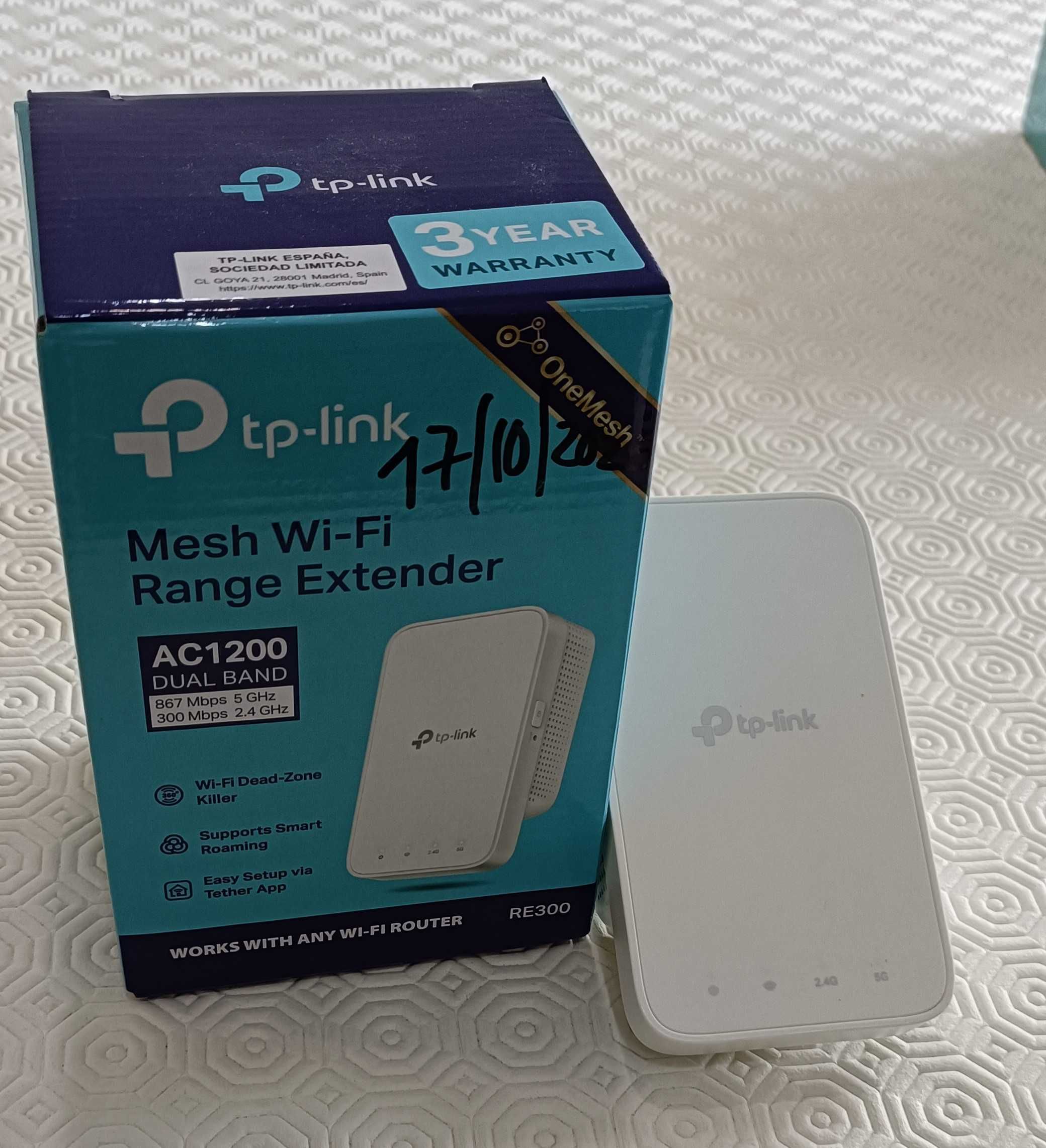 Repetidor de sinal TP-LINK RE300 (AC1200 - 2.4G e 5G)