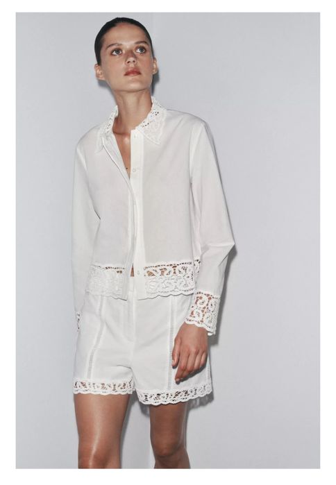 Сорочка з мереживом Zara