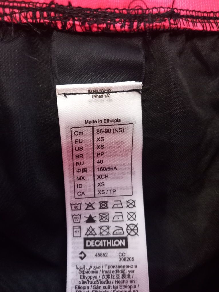 Spodenki damskie lekkie cienkie rozm.xs firmy decatlon
