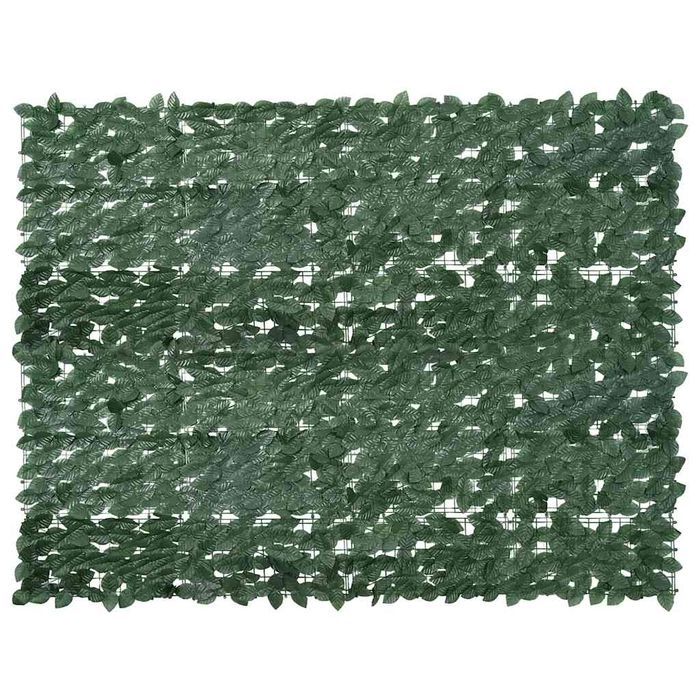 Vidaxl Parawan Balkonowy, Ciemnozielone Liście, 200X150 Cm
