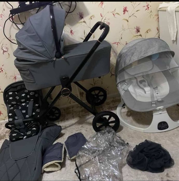 Коляска+прогулянковий бокс+центр+ергорюкзак