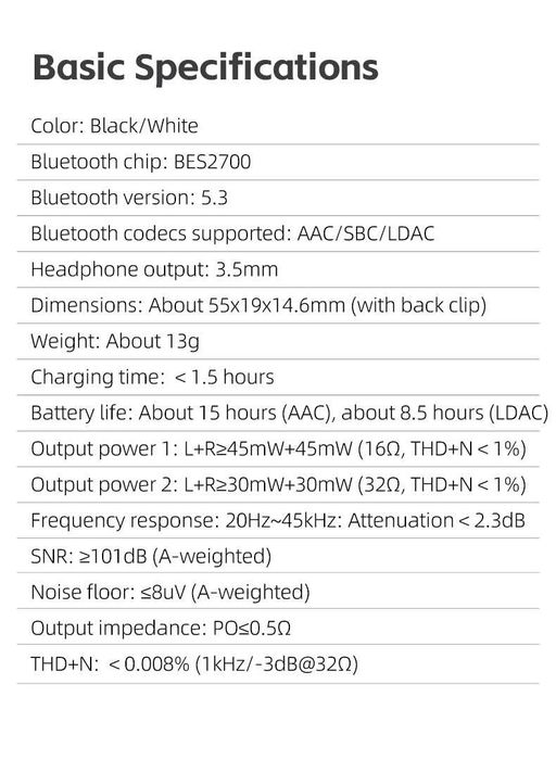 портативний Bluetooth ЦАП FiiO BTR11 підсилювач для навушників LDAC