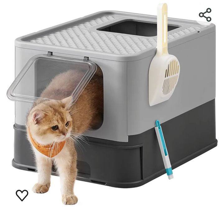 Kuweta dla kota, wysuwana taca z pokrywą